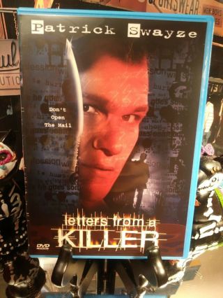 Letters From A Killer (dvd) Rare & Obscure Patrick Swayze Film - Blue Case Htf