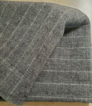 Vintage United Airlines Wool Gray Blanket Lebanon Tennessee Woolen Mills Usa