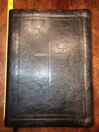 Rare 2012 Ryrie Study Bible Nasb Red Letter Black Soft Touch Leather Moody Press