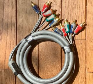 Rare Monster Digital Cable Duraflex Audio Video Stereo 5 Connectors 6ft