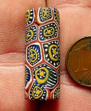 Perle Millefiori Verre Ancien Murano Mali Antique African Venetian Trade Bead Z4