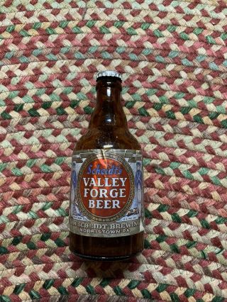 Vintage Scheidt’s Valley Forge Beer 12 Oz.  Steine Beer Bottle Rare