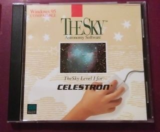 Rare - The Sky Astronomy Software Bisque Sb Level 1 For Celestron (version 2.  1)