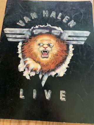 Van Halen 82’ Tour Program Vintage Rare Tour Book