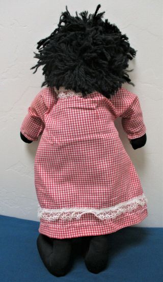 Vintage Black Cloth Rag Doll Girl 17 