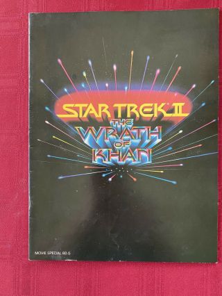 Star Trek Ii: The Wrath Of Khan Rare 1982 Movie Special Program / Best Film Trek