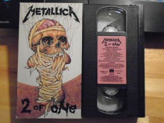 Rare Oop Metallica Vhs Music Video 2 Of One Metal 1989 Jammin 