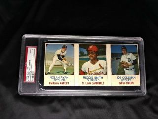 Rare Psa 9 1975 Nolan Ryan Hostess Baseball Card Panel Old Ny Mets Angels