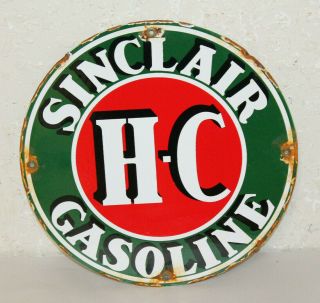 Sinclair Gasoline Vintage Style Porcelain Signs Gas Pump Plate Man Cave Station