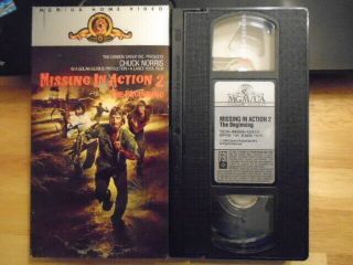 Rare Oop Missing In Action 2 The Beginning Vhs Film 1985 Chuck Norris Soontek Oh