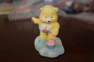 Vintage 1980s Care Bears Cousins 3.  5 " Ceramic Figure - Birthday Bear