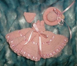 Vintage Handmade Pink Outfit For Ginny Doll