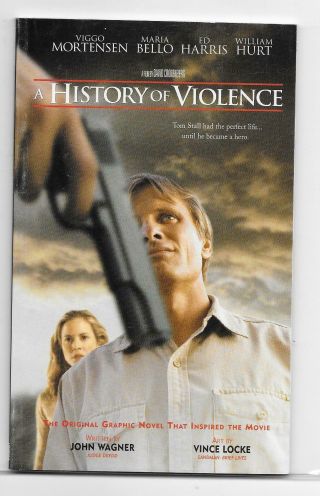 A History Of Violence Gn Tpb Dc Vertigo Nm Rare Movie Poster Variant Ashcan