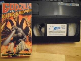 Rare Oop Godzilla Vs.  King Ghidora Vhs Film 1991 Kaiju Sci Fi Kazuki Omori Japan