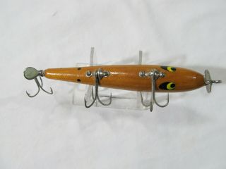Smithwick Devil Horse Clear Natural Wood Wooden Topwater Dual Prop Lure F200
