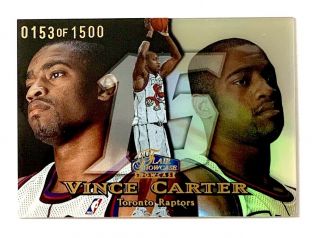 Vince Carter 1998 - 99 Flair Showcase Rare Row 1 Rookie D 0153/1500 - Raptors