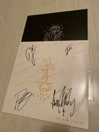 Fit For A King - Dark Skies Rare Signed Autographed Vinyl Lp Record
