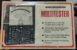 Vintage Radio Shack Micronta Multitester 22 - 203b,  1980 Receipt
