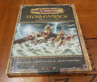 Dungeon And Dragons 3.  5e: Stormwrack (hardcover) D&d D20 3.  5 Rpg Book Oop Rare