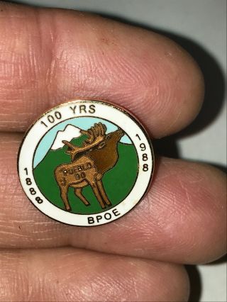 Pueblo,  Colorado BPOE Elks Lodge 90 Pin,  100 Years Pin,  1888 - 1988,  Rare 2