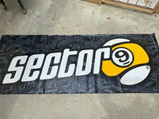 Sector 9 Skateboard Banner 8ft X 3ft Store Display Very Rare