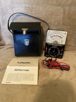 Vintage Lafayette Industrial Multimeter Analog Model 99 - 50734