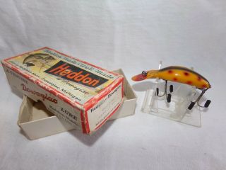 Vintage Heddon Tadpolly Spook 9000 So Fishing Lure W/ Box