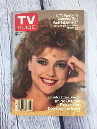 Vintage 1988 Jan.  9 - 15 Tv Guide - Dynasty 