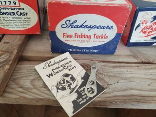 Vintage Shakespeare Fishing Reel Boxes Only 1774,  1775,  1779,  1795 3