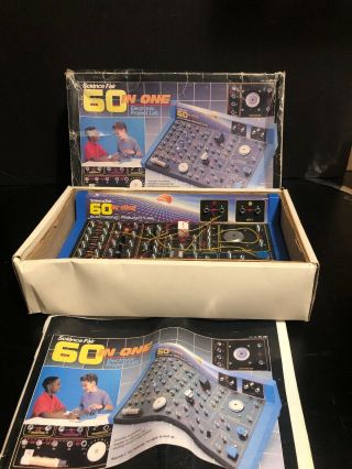 Vintage Science Fair - 60 In One Electronic Project Lab - Radio Shack - 28 - 261