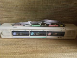 Yorx Vintage Newave Triple Cassette Player/radio/boombox Rare