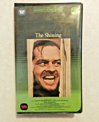 The Shining (vhs 1980) Rare Clamshell Jack Nicholson Shelley Duvall