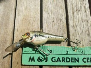 Vintage Bagley Small Fry Fishing Lure - Bass - Brass Through