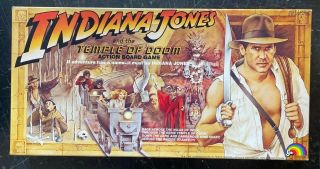 Rare 1984 Indiana Jones & The Temple Of Doom Ljn Action Board Game Complete