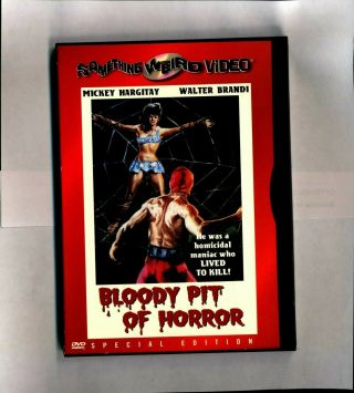 Bloody Pit Of Horror - Something Weird Video Swv Dvd Rare Mickey Hargitay