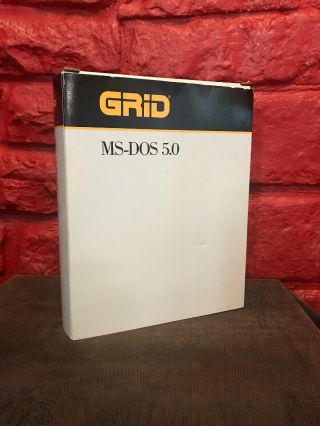 Rare Grid Compass Computer Software Ms - Dos 5.  0 A3
