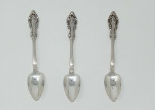 Vintage Grapefruit Spoons,  Community Artistry,  Silver Plated,  Set Of 3