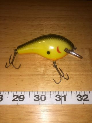 Vintage Bagley All Brass Fishing Lure 4 Square Bill