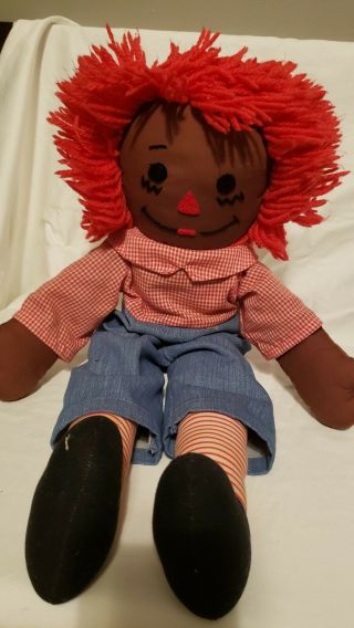 African American Raggedy Andy Vintage Doll By Kimberly Graham For Huggables