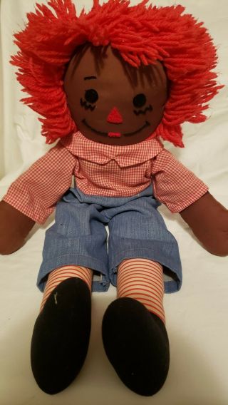 African American Raggedy Andy Vintage Doll By Kimberly Graham For Huggables 3