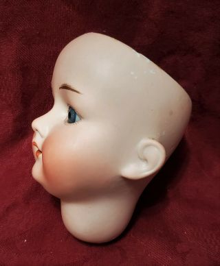 Antique German Bisque Doll Head w/ Blue Eyes Armand Marseille Mold 390 2