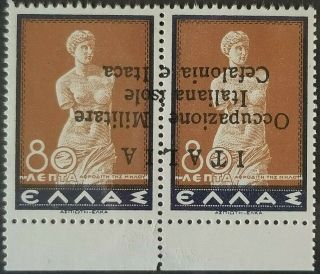Greece Italy Occupation Ionian Islands Rare " Mnh " Signed Value:€ 2.  000,  29