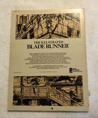 The Illustrated Blade Runner (1982) G 1st Edition Rare 2