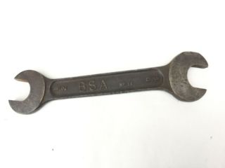 Vintage Bsa Spanner No.  11.  1/2.  5/8 W Whitworth B.  S.  A.  Open Ended