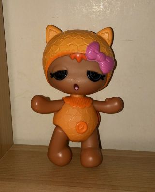 Rare Lalaloopsy Newborn “i’m Snuggly” Doll With Orange Kitten/ Cat Outfit