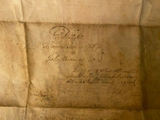 1798 Vellum Deed Mifflin County,  Pennsylvania - Thomas and Mary Spencer 3