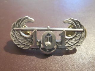 101st Airborne Div Air Assault Wing Badge Military Us Army Insignia Rare Hat Pin