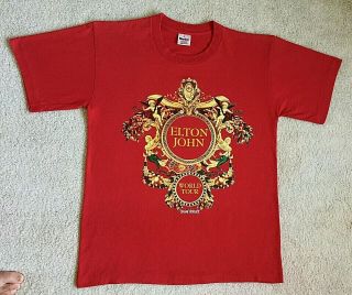 Rare Elton John 1992 World Tour Concert T Shirt Gianni Versace,  Like,  Single