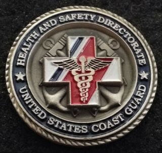 Rare Uscg Health And Safety Directorate United States Coast Guard Challenge Coin