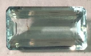 Rare 9.  02 Carats Radiant Cut Aquamarine Gemstone Ag73